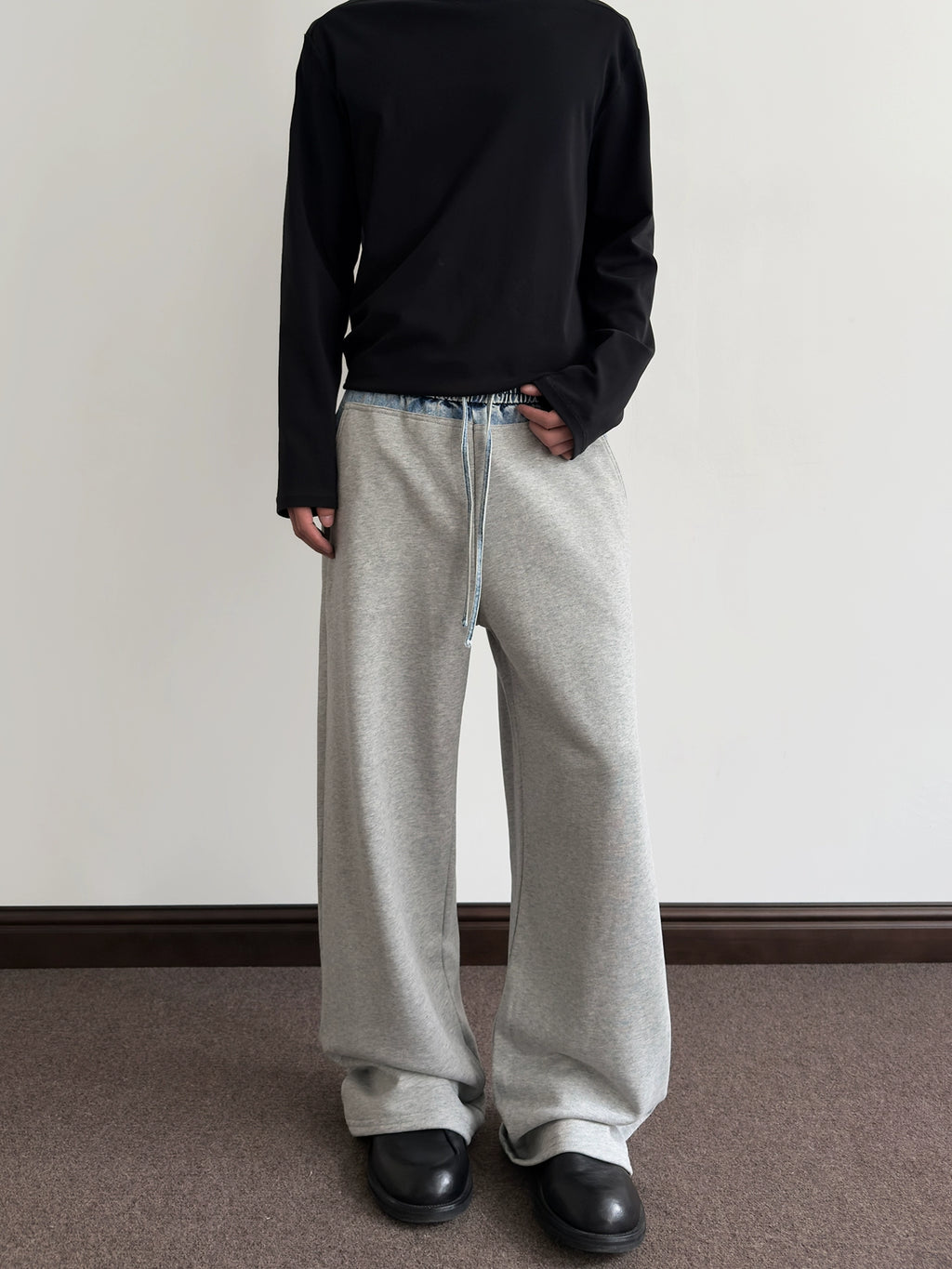 A PUEE Retro Loose Straight Versatile Casual Jeans