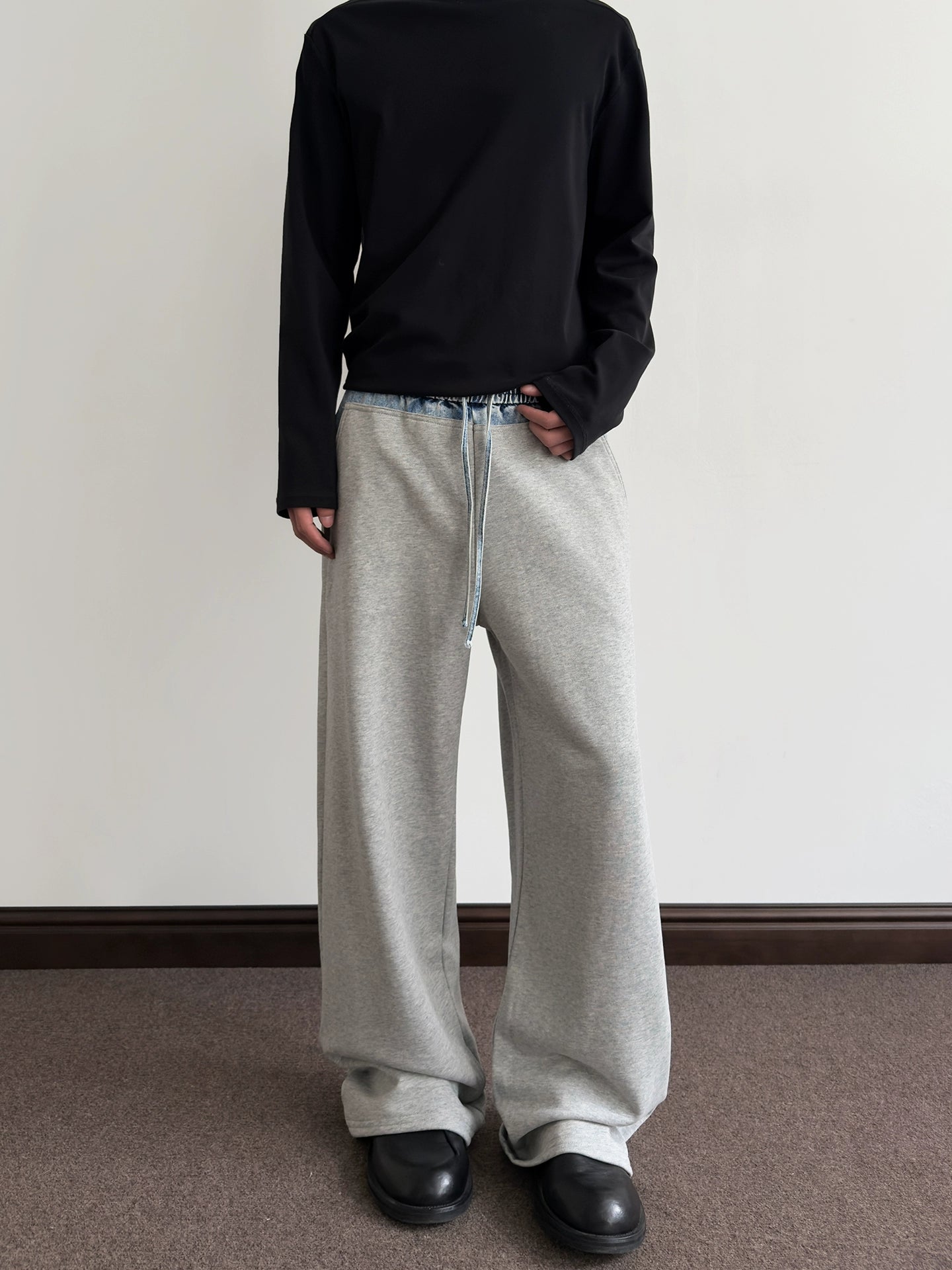 A PUEE Retro Loose Straight Versatile Casual Jeans