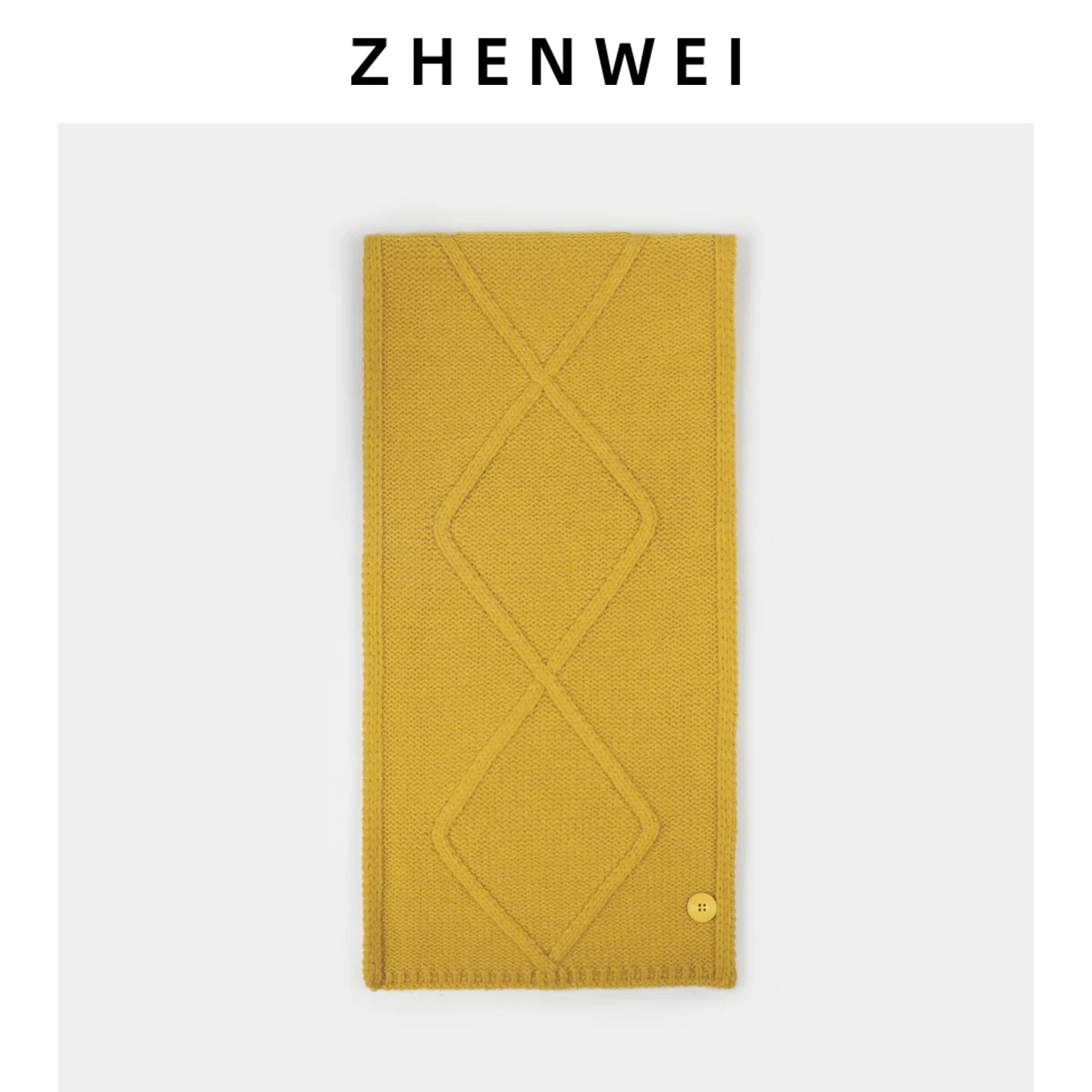 ZHENWEI Knitted Twist Cross Button Neck Protector Scarf Shawl