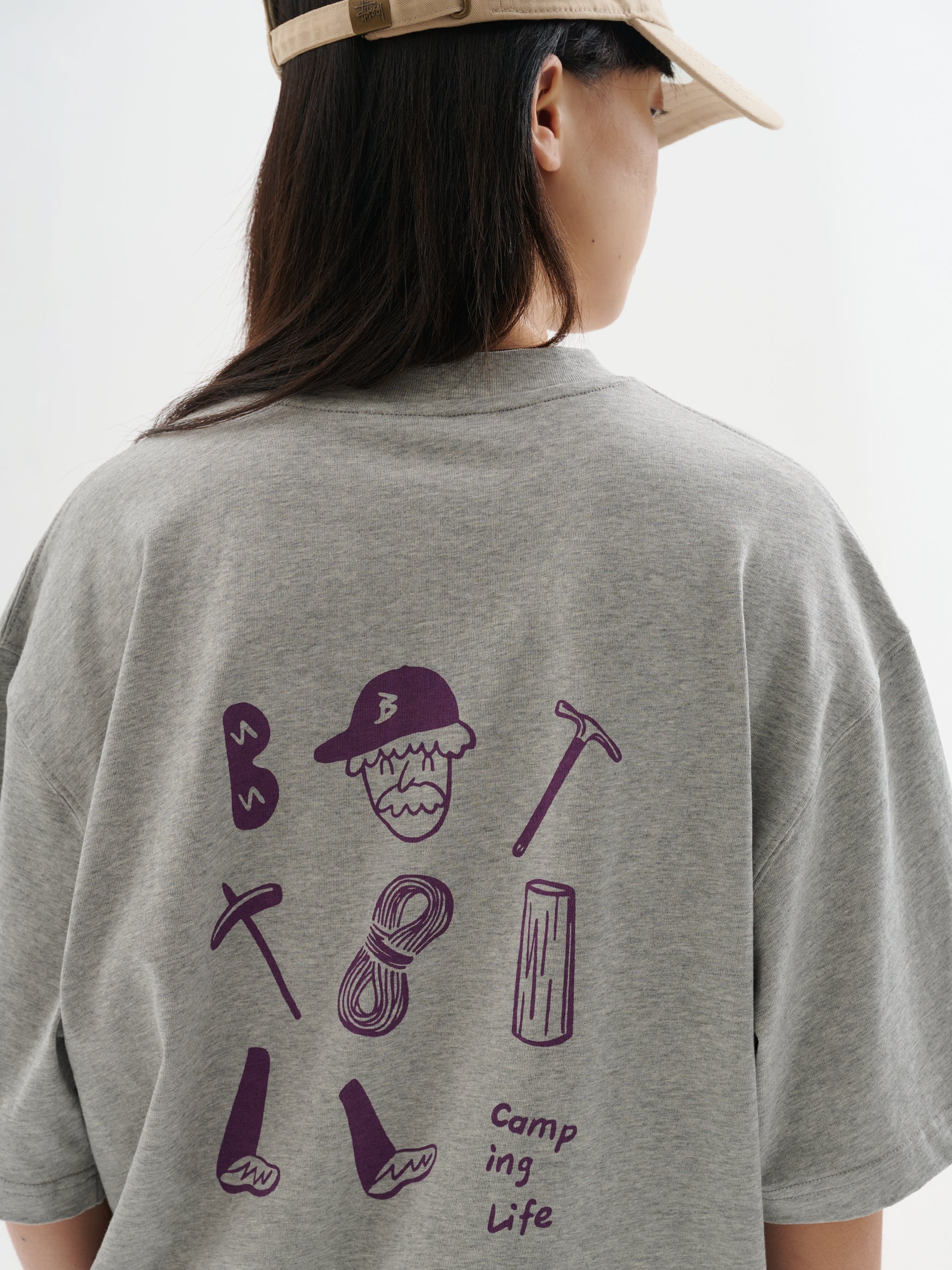 BUTTBILL Camping debris double yarn Japanese Tee