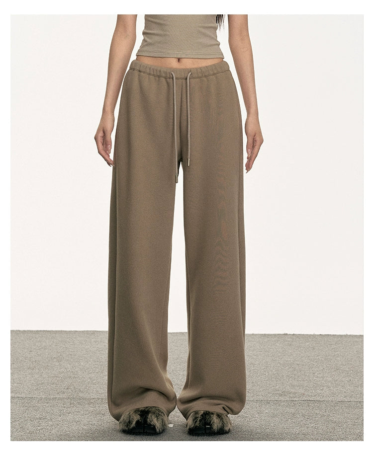 Anna Aneae Versatile Skinny Lazy Loose Straight Floor Pants