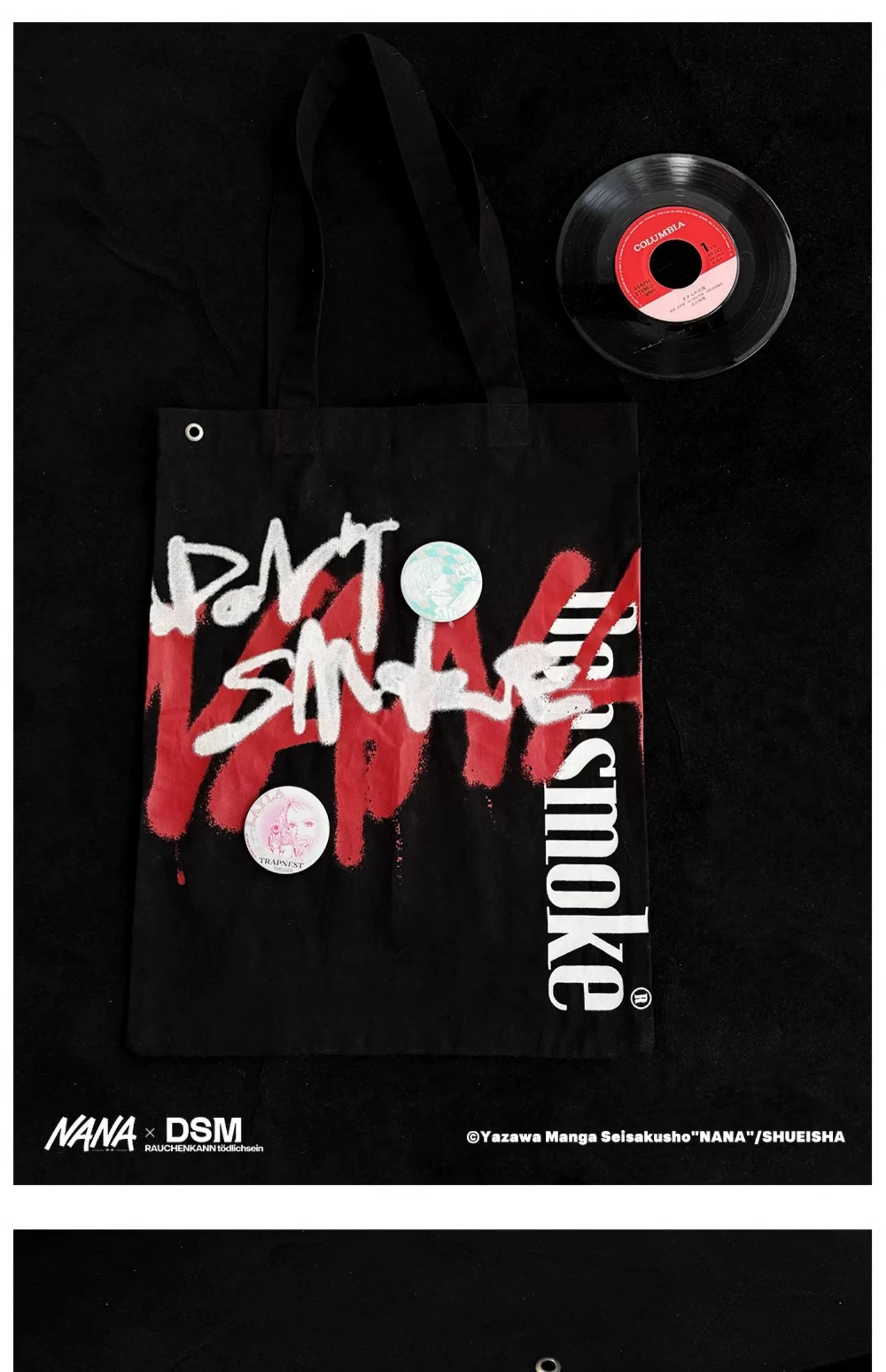 DSM Graffiti Font Large Capacity Tote Bag