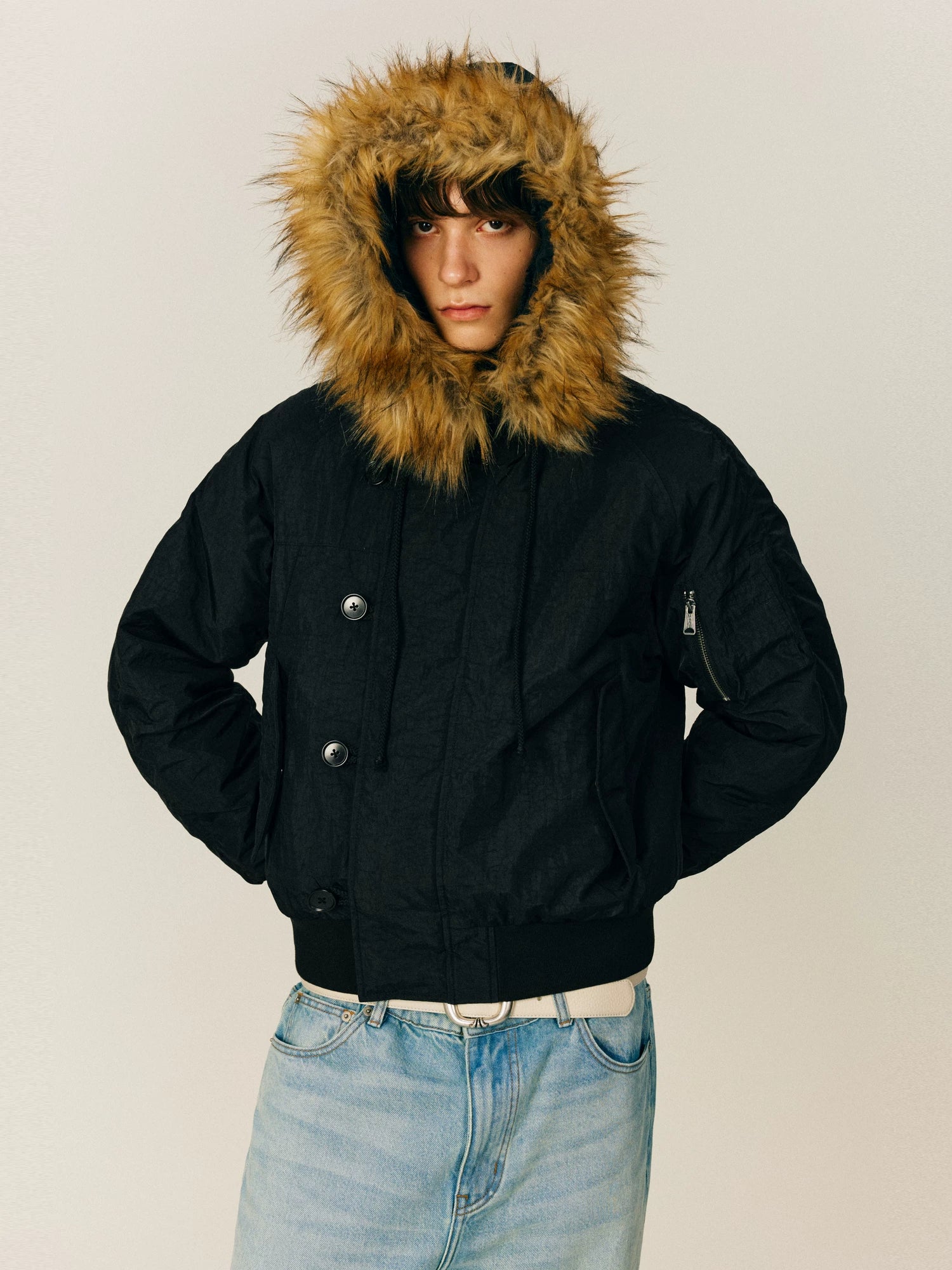 NONRADICAL (NR) Vintage Parker Hooded (Three Wearing Forms) Padded Jacket Jacket Men