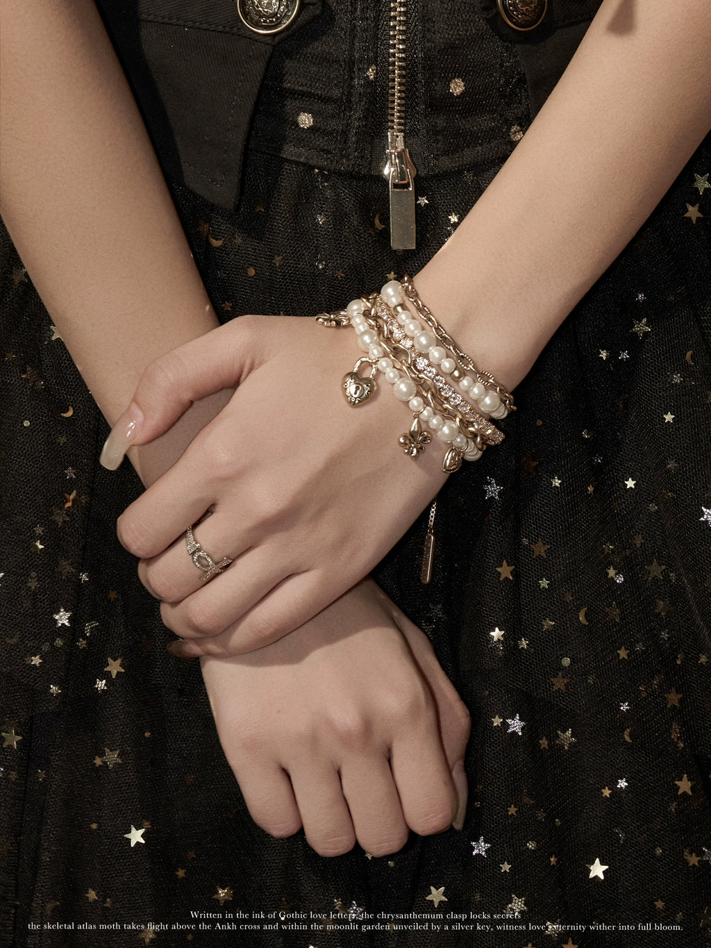 SUMIYAKI Pearl Love Pendant Bracelet