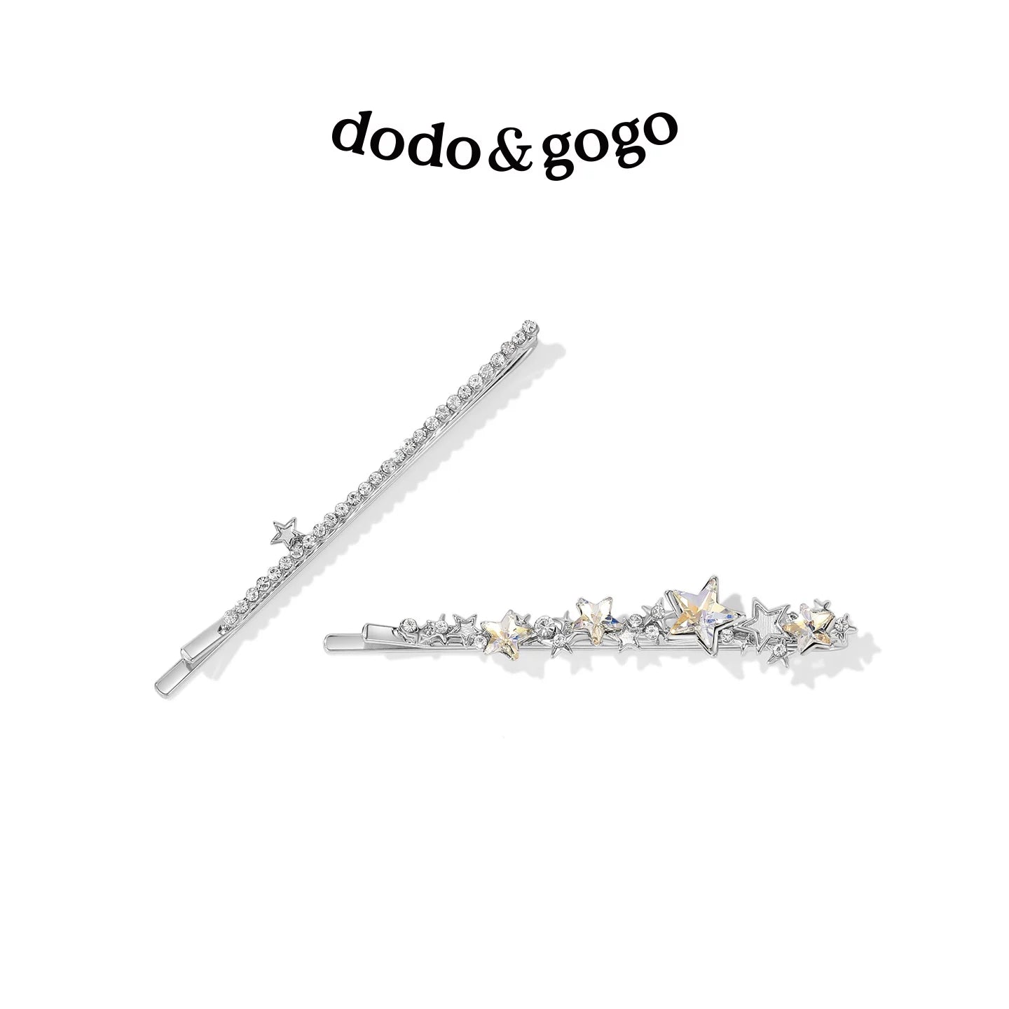 DODOGOGO Star Rhinestone Word Clip