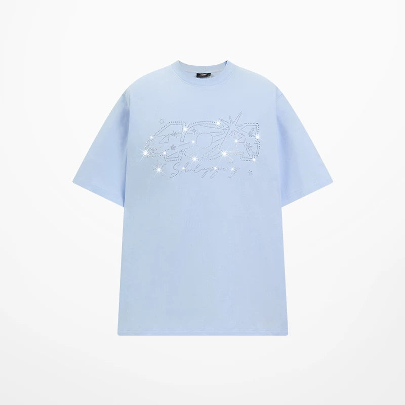 404MOB Star Hot Diamond Round Neck Tee