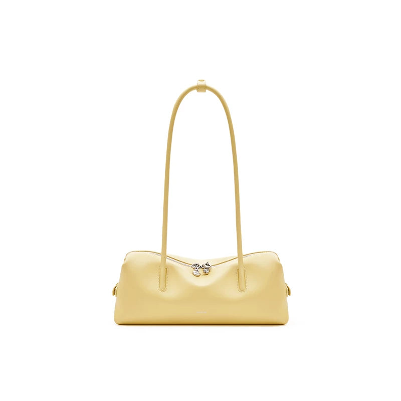MUVA Roll Pillow Bag Leather Simple Shoulder Bag