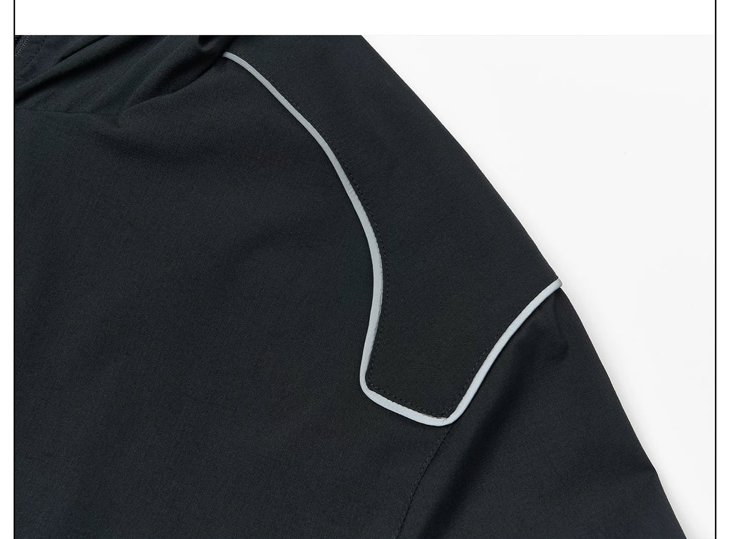 SAXGENWON Hooded Sports Jacket Embroidered Sweatpants Set