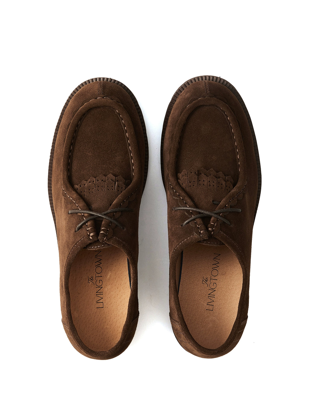 LIVINGTOWN Vintage British Casual Low-Top Lace-Up Kangaroo Shoes