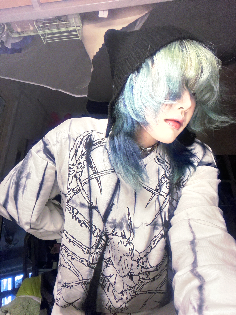 WETBODY Dark Neutral Loose Sweater