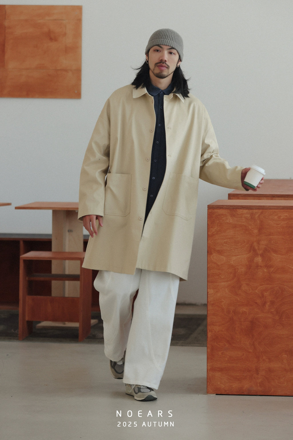 NOEARS Vintage Loose Shoulder Casual Jacket