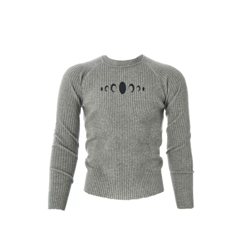 KARMANISTIC Vintage Sports Leisure Knitted Long Sleeves