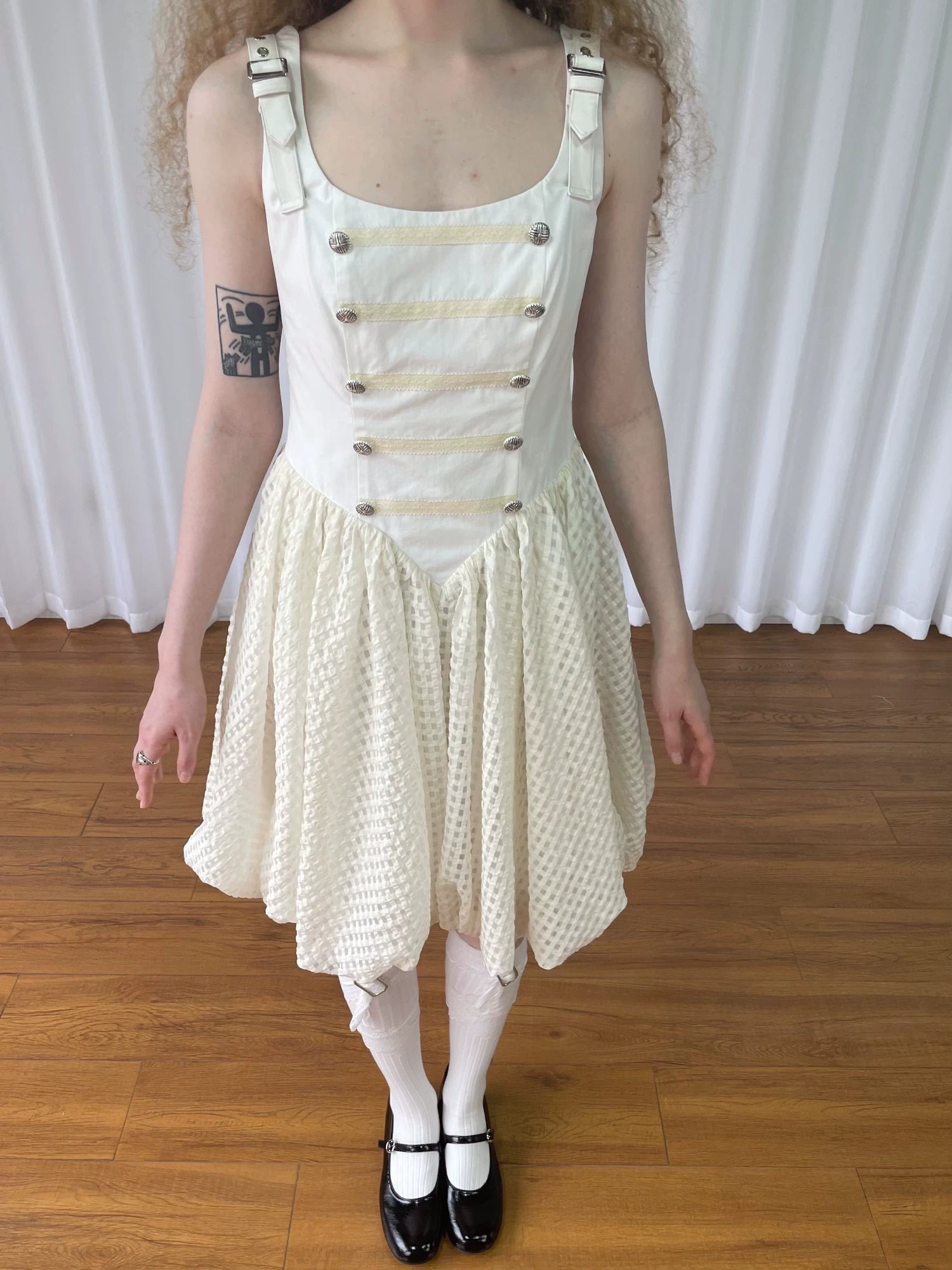 Loosesmell Stitching Slim Suspender Skirt