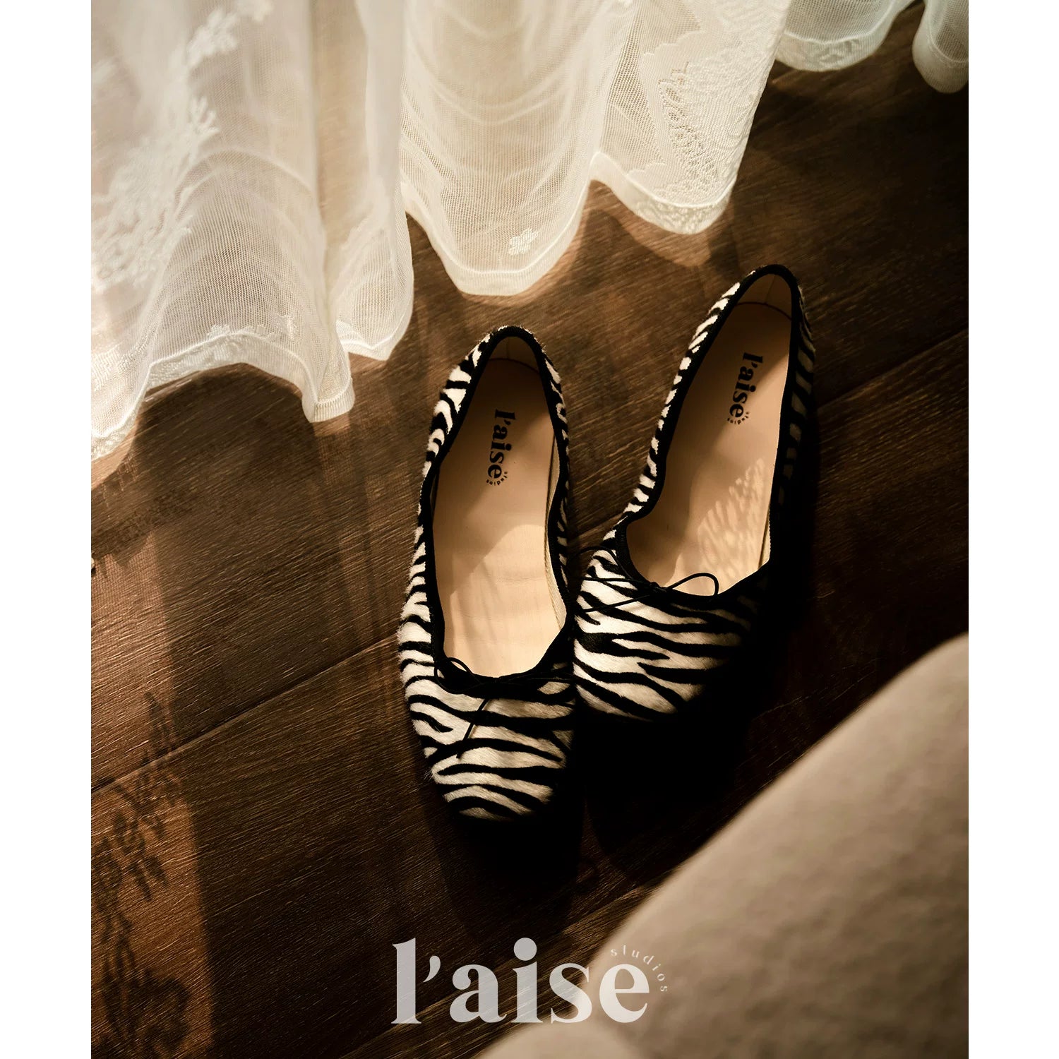L'aise Flat-soled Leopard Print Soft-soled Shallow-mouth Single Shoes