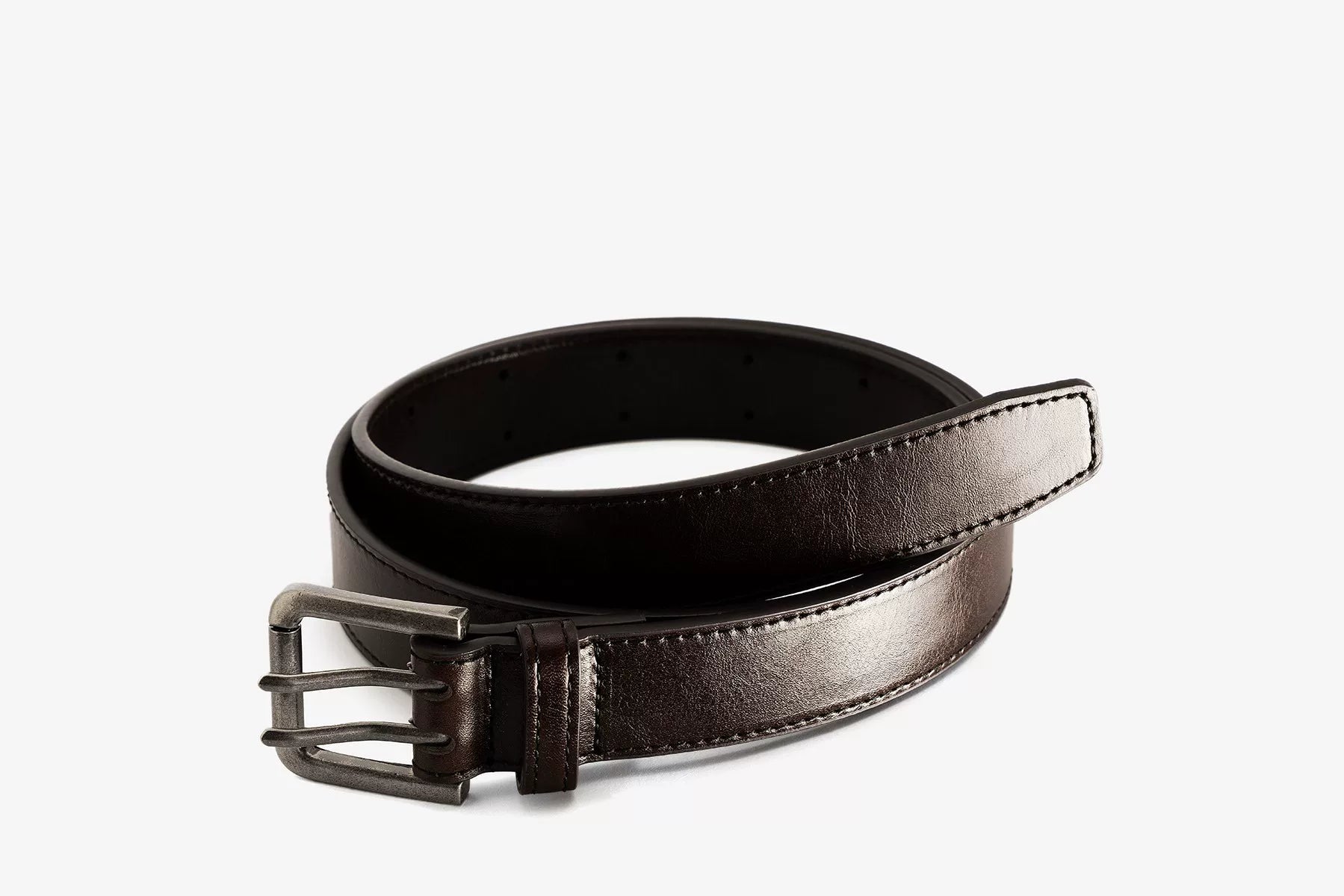 NO LOGO Retro Leather Belt