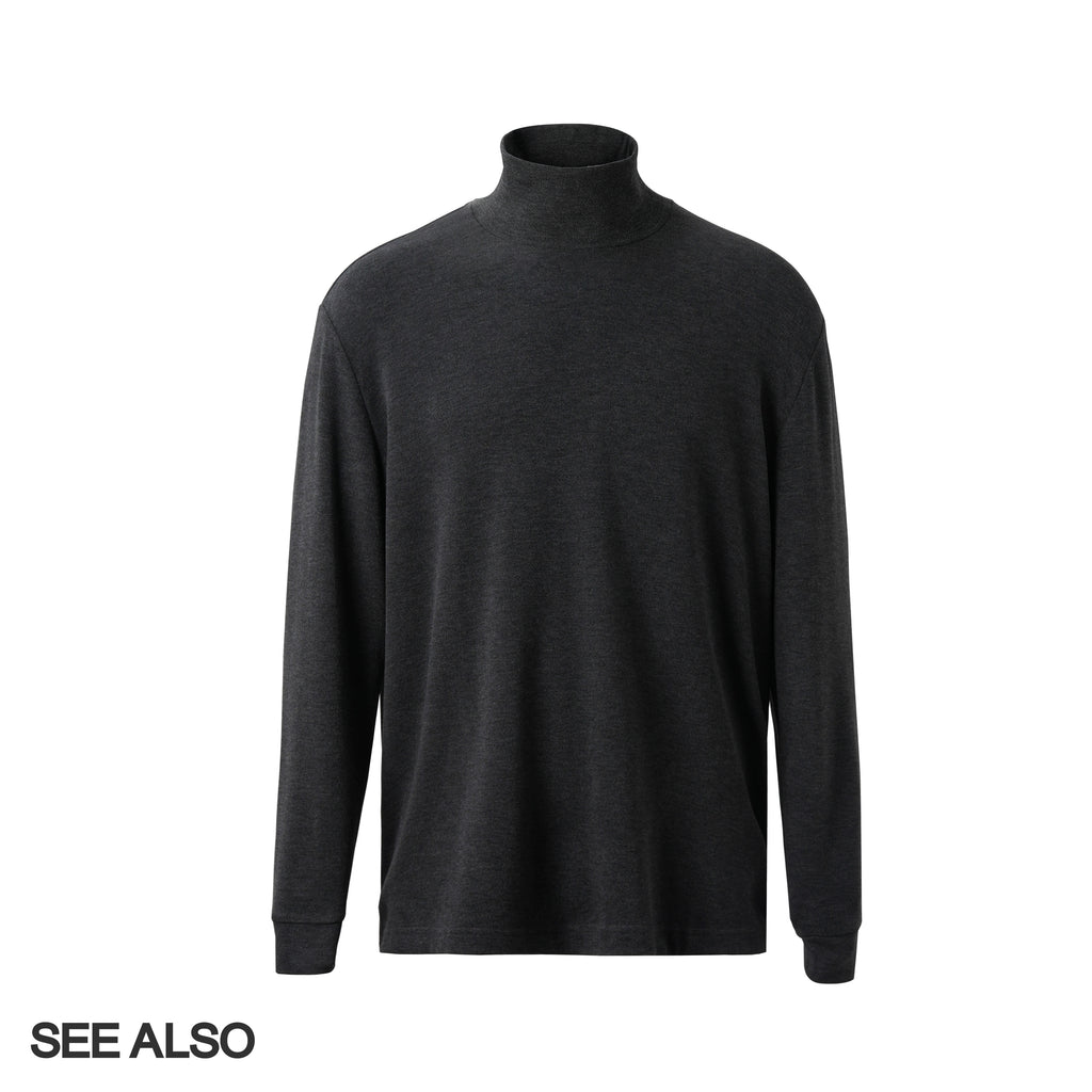 SEEALSO "row wind bulky velvet" 320g keel autumn and winter warm long-sleeved delicate soft bottoming shirt 007