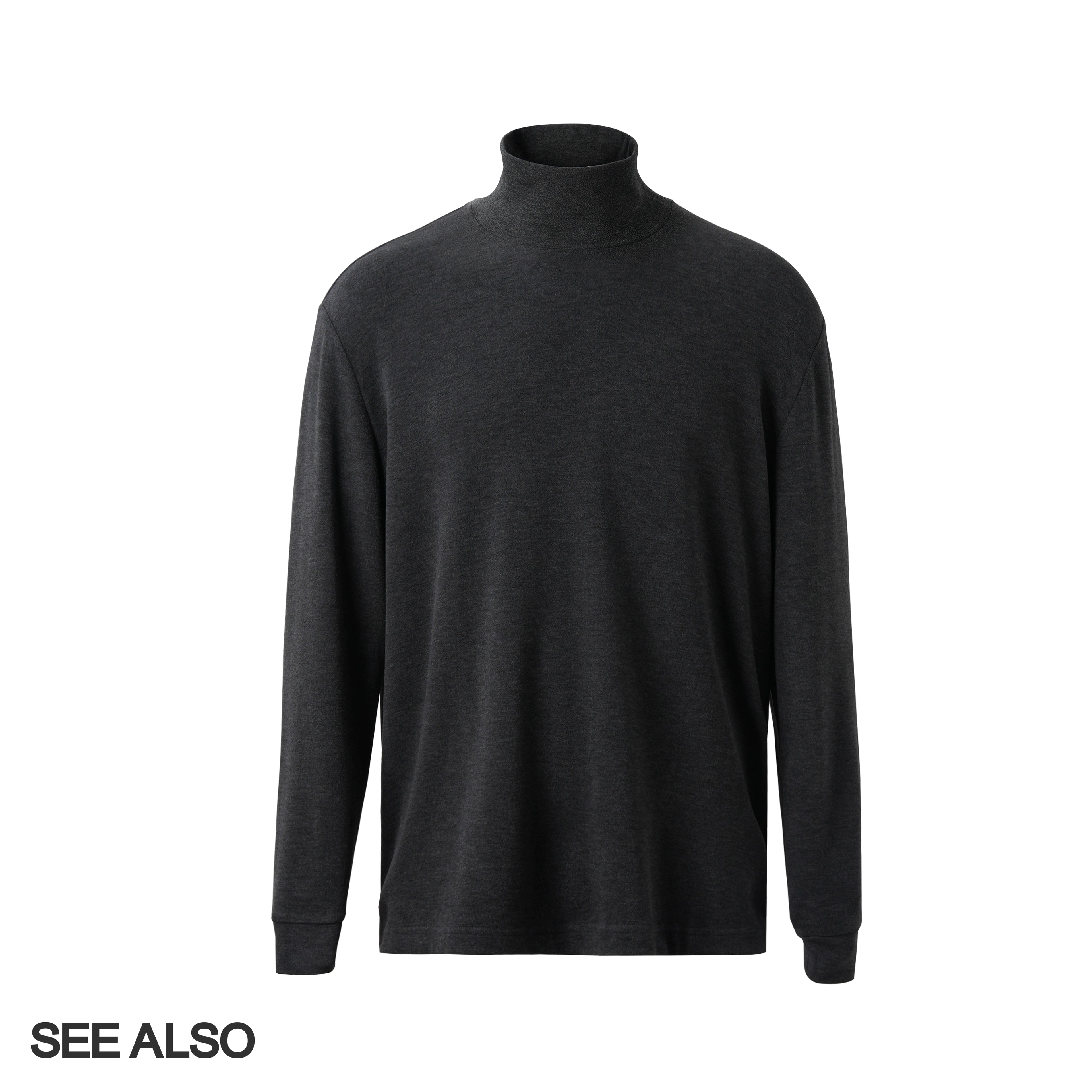 SEEALSO "row wind bulky velvet" 320g keel autumn and winter warm long-sleeved delicate soft bottoming shirt 007