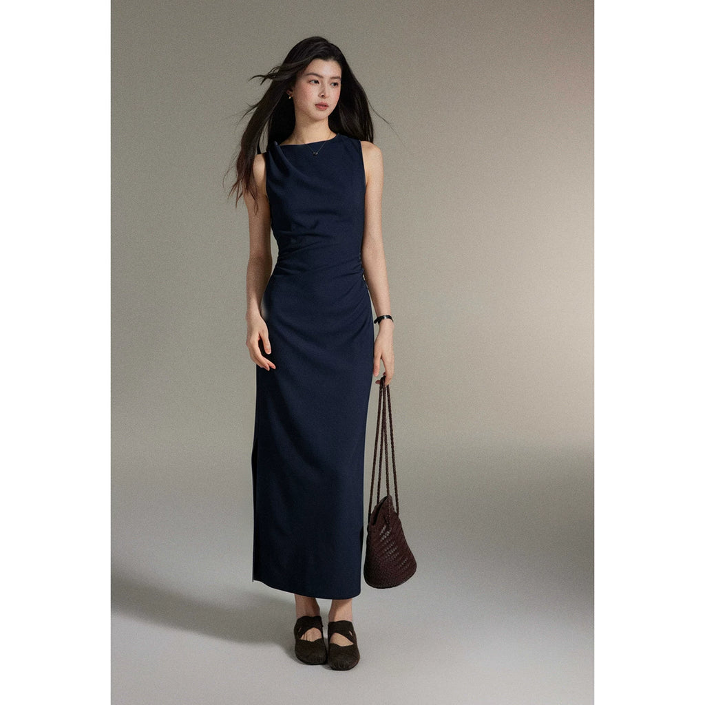 TYANG High-end Minimalist Sleeveless Vest Skirt