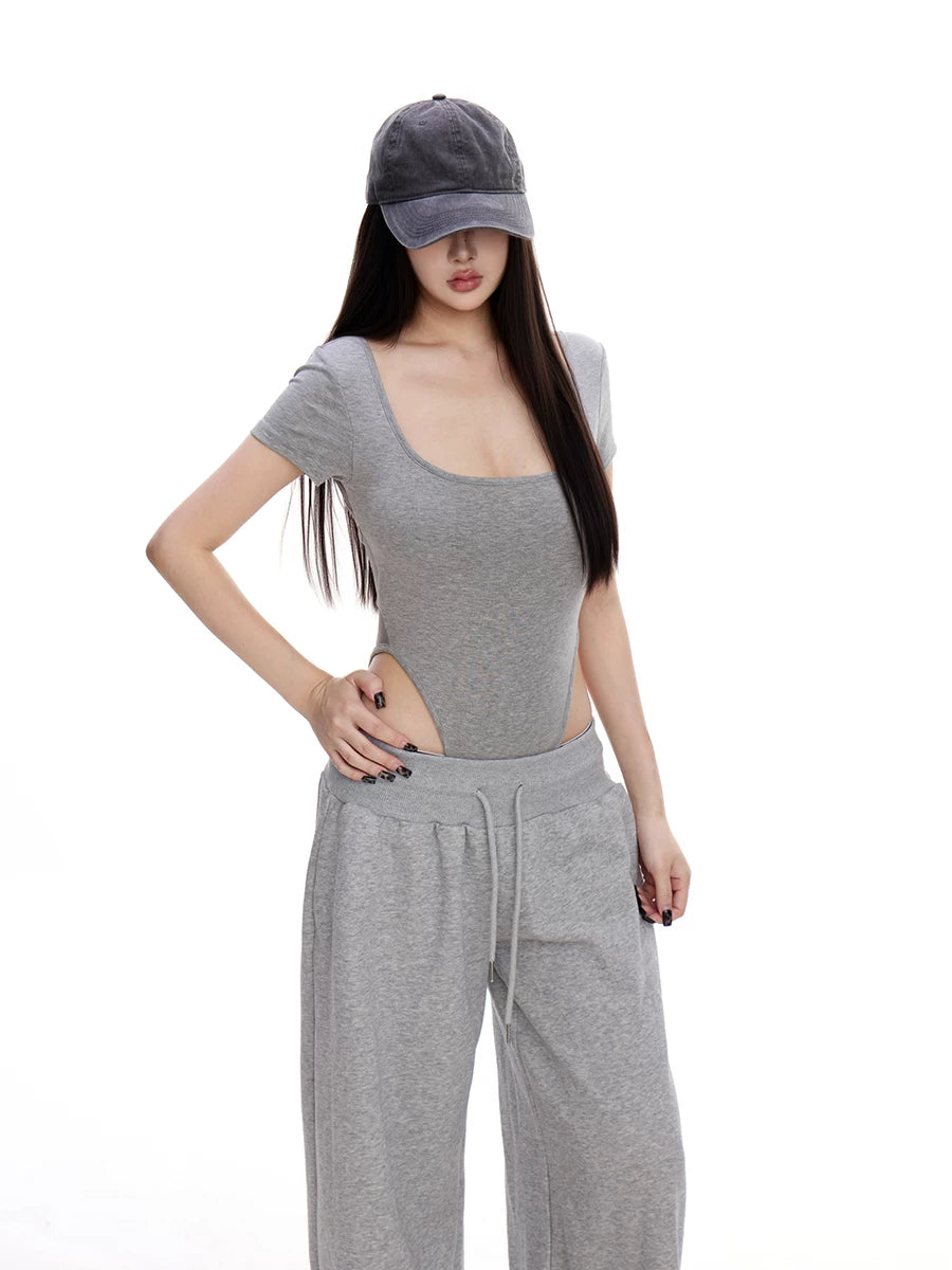 WITHMIN U Collar Sexy Tee