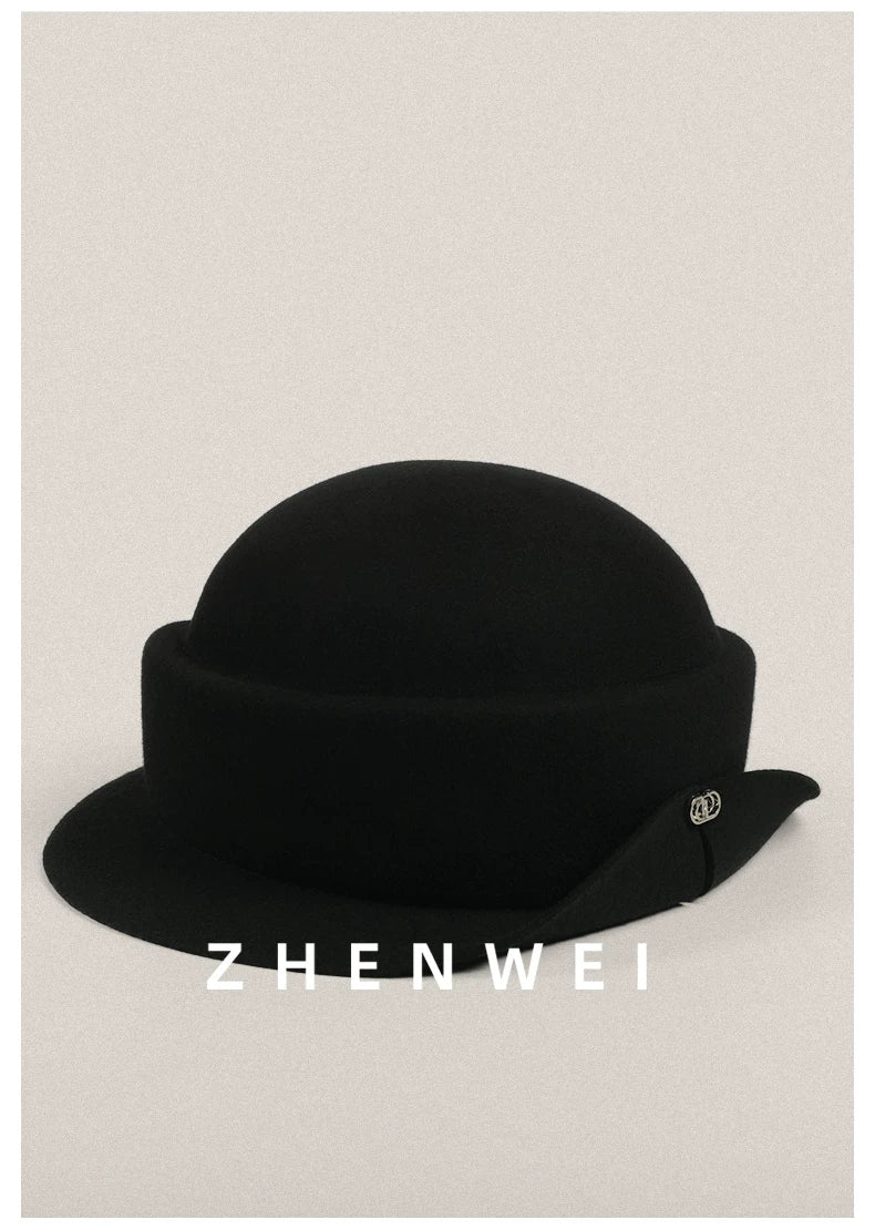 ZHENWEI Wool Daughter Woolen Beret