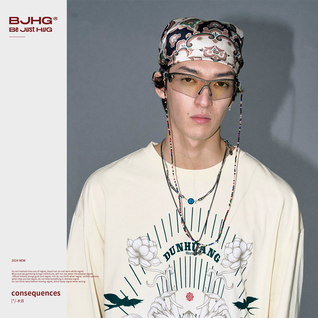 BJHG Contrasting Square Scarf Design Accessories