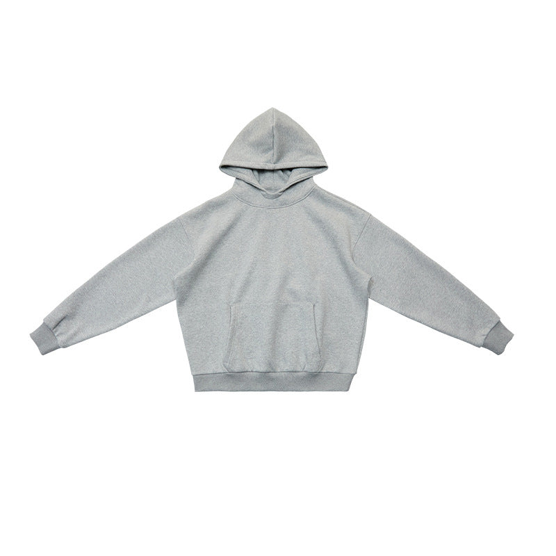 UNF Silk Wool Fleece Thermal Silhouette Hooded Sweater