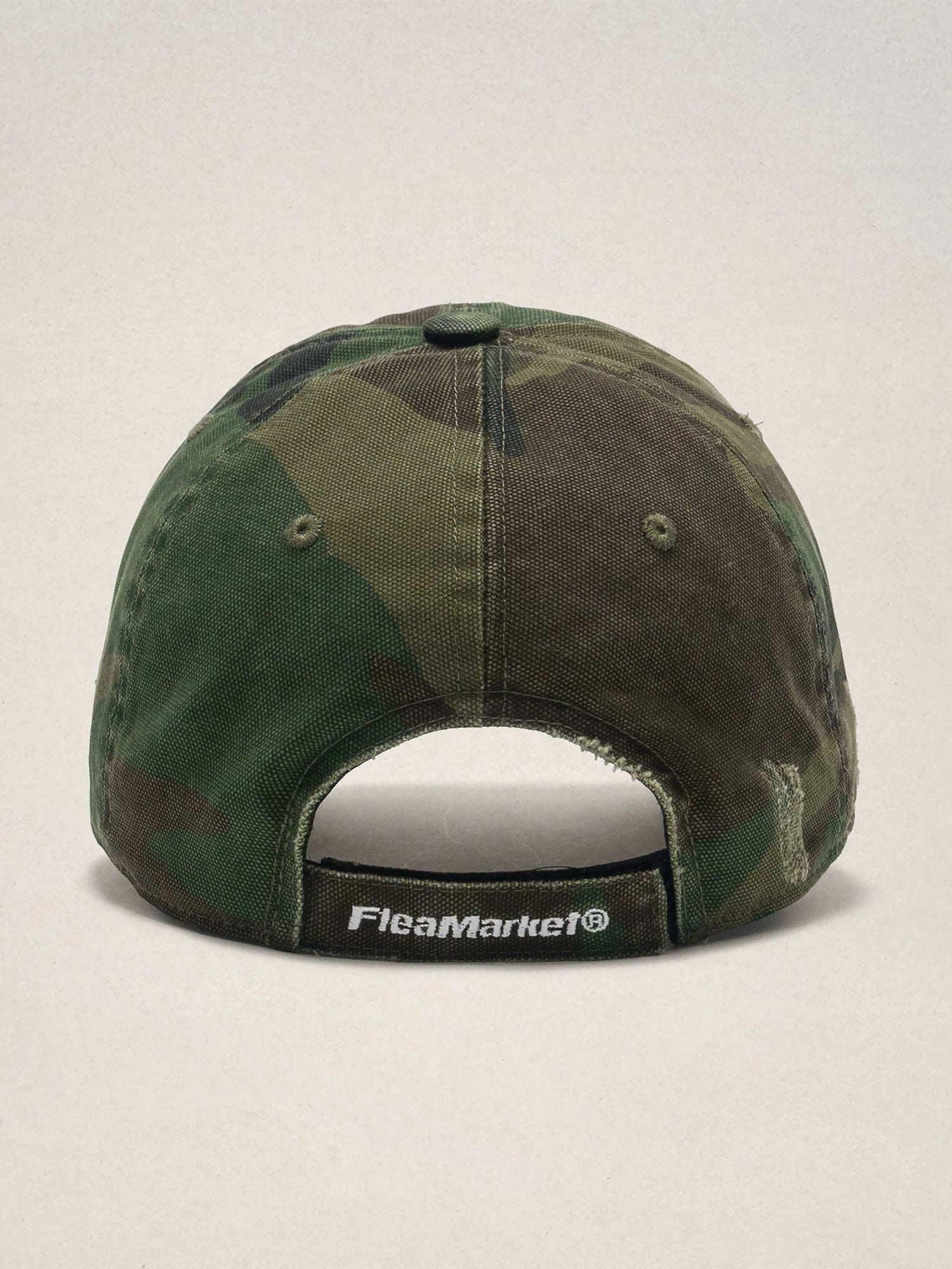 Fleamarket Vintage Frayed Burr Rim Versatile Embroidered Baseball Cap