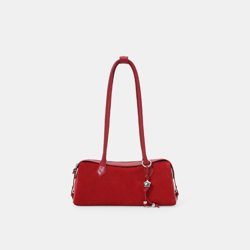 ANGELSKY Vintage Suede Simple Handbag