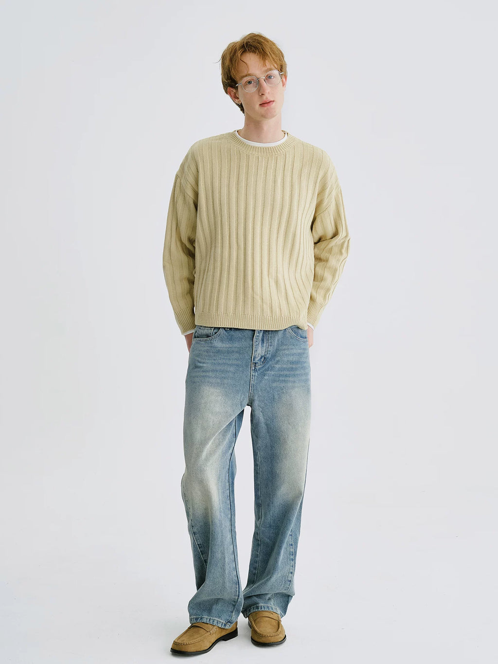 LIVINGTOWN Versatile Casual Straight Jeans