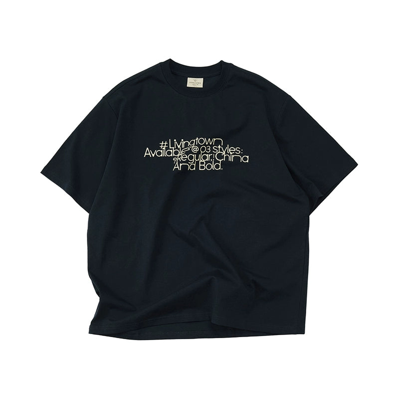 LIVINGTOWN Cool Star Font Slogan Printed Tee