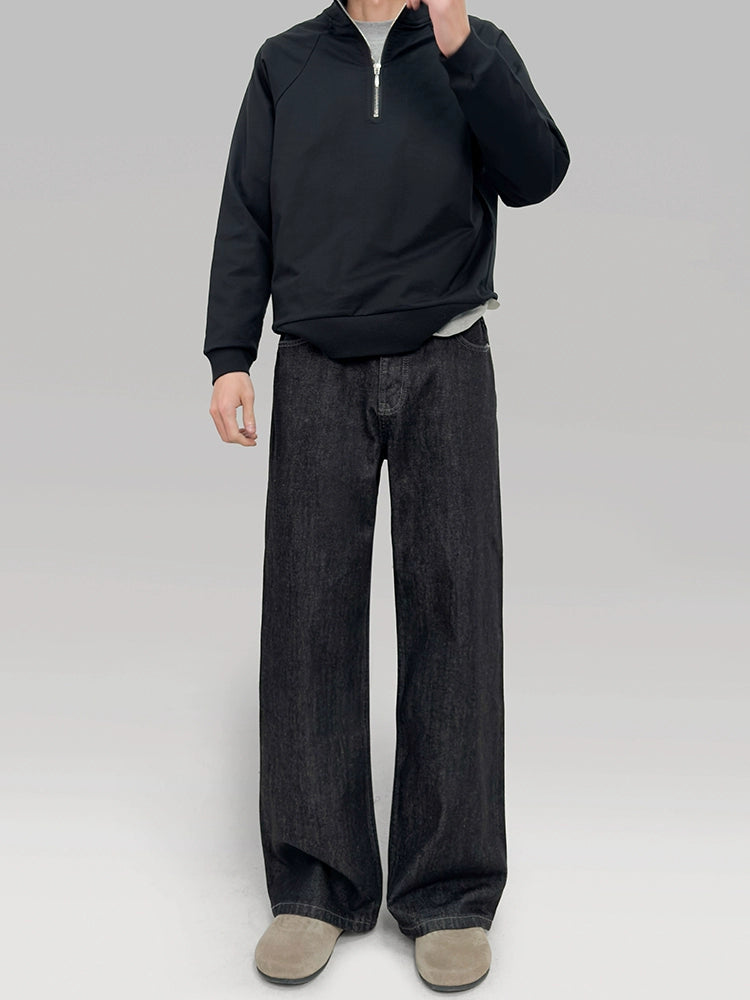 PLUS NO LOGO Loose Straight Primary Color Jeans