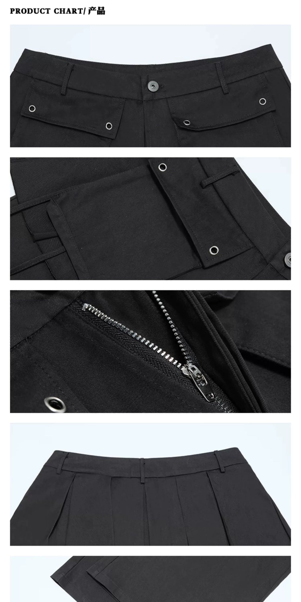 ZAVK Fake Two-piece Wide-leg Slacks