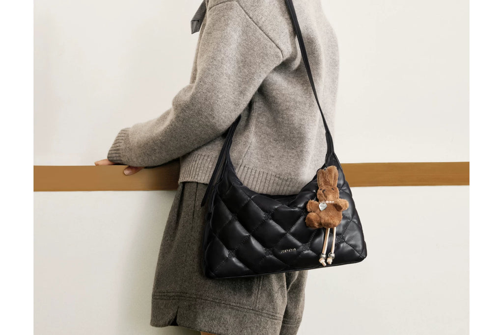 JUST STAR Relaxed Soft Leather Underarm Bag