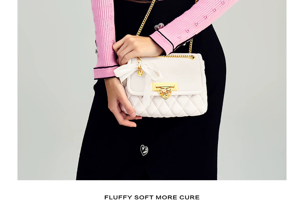 JUST STAR Rhombus Shoulder Messenger Bag