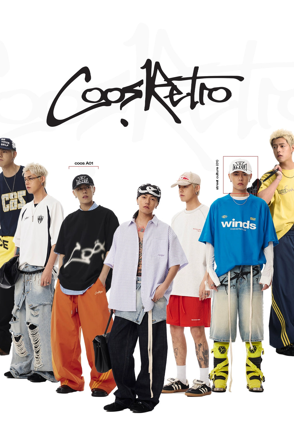 CoosRetro Retro Logo Print Cool Sports Tee