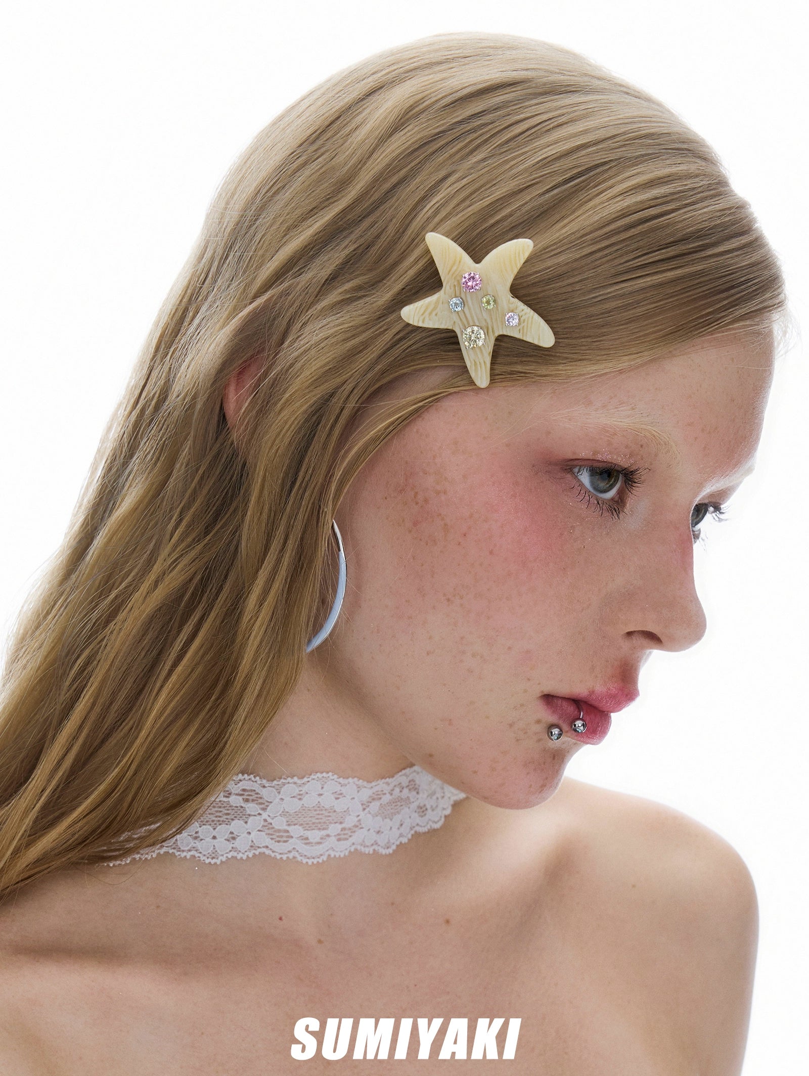 SUMIYAKI Acetate Colored Starfish Hairpin