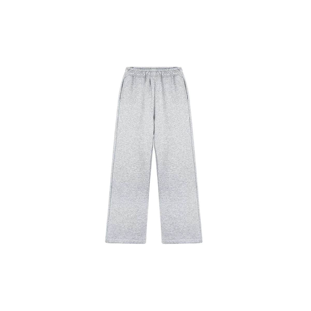 PLUS NO LOGO Thermal Micro-straight Fleece Casual Pants