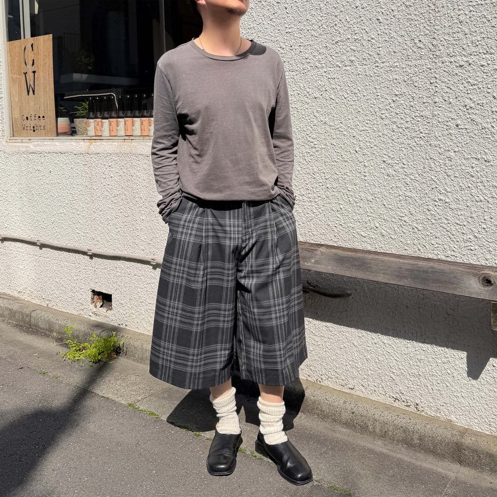 Anniehall Plaid Casual 7-point Trousers