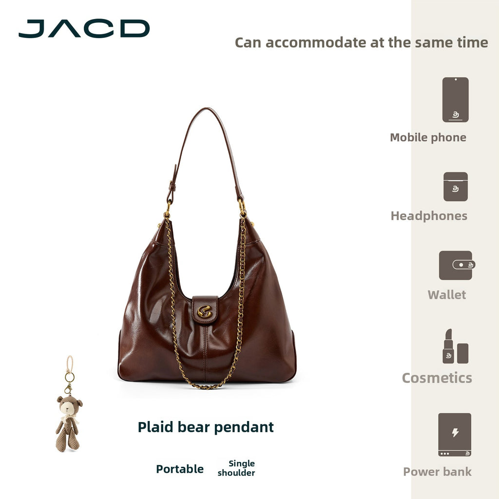JACD Slack Hobo Brown Underarm Bag