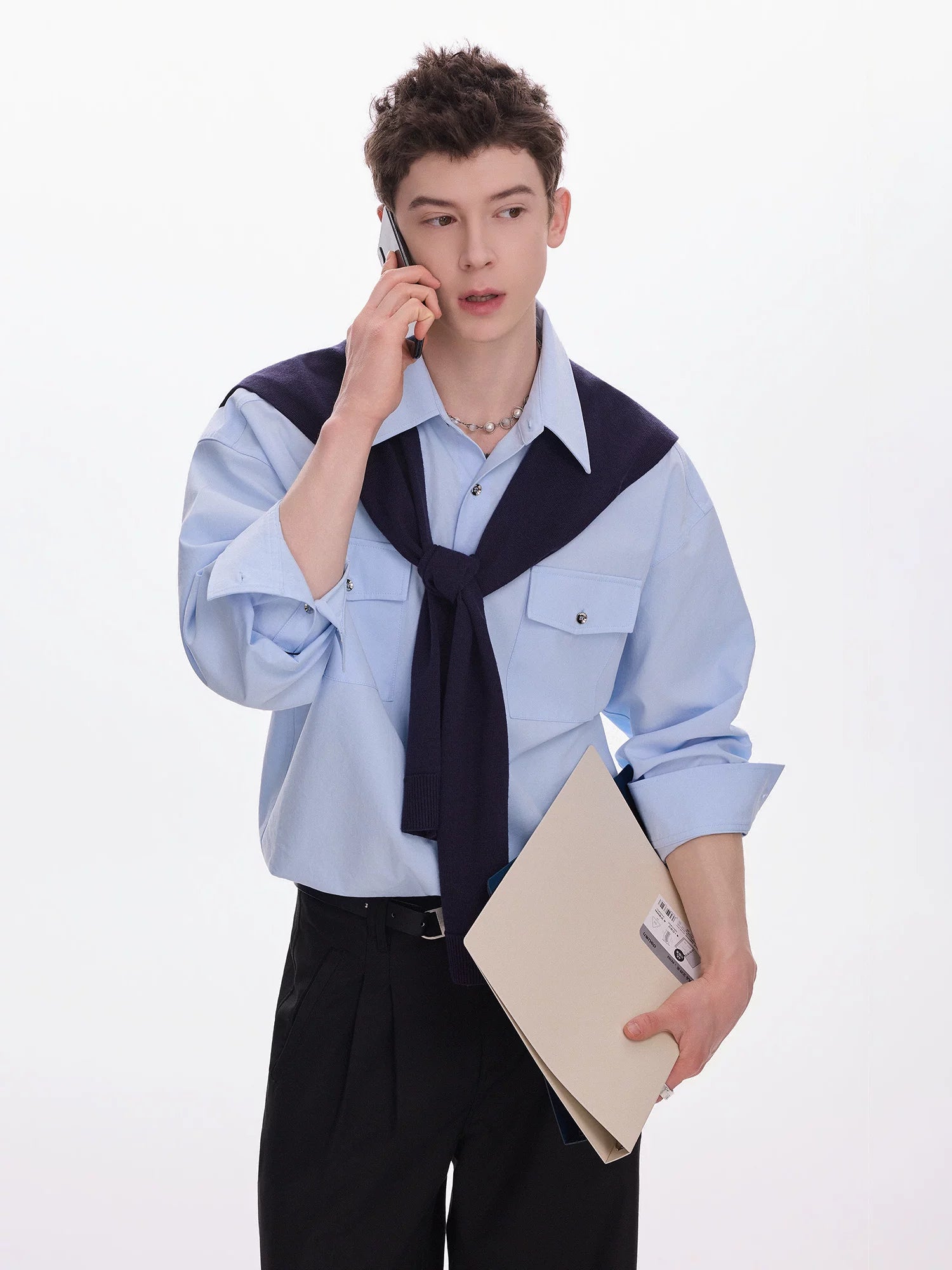 CHOR Shawl Loose Casual Shirt