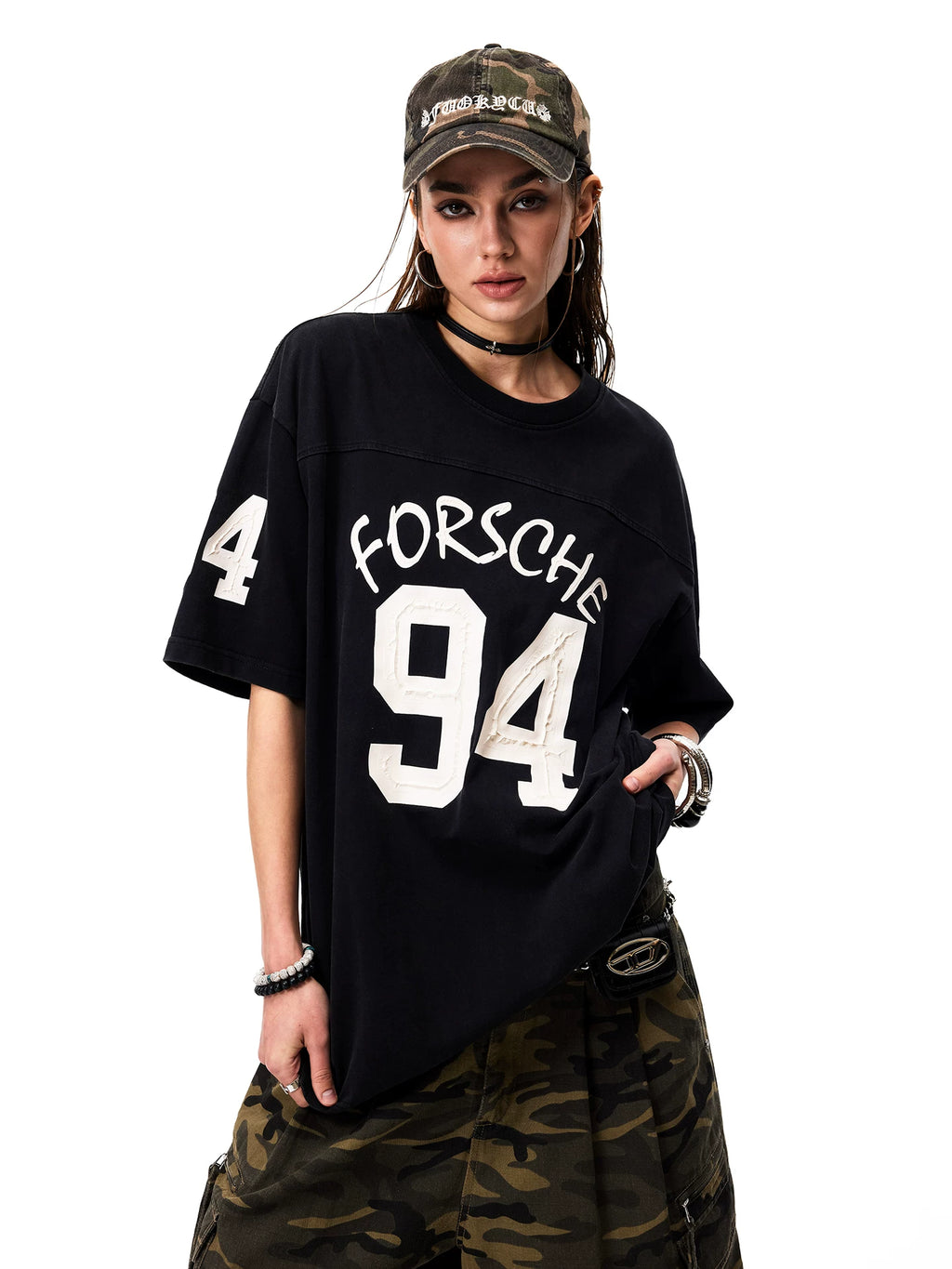 0123 Start Vintage Loose Sporty Tee