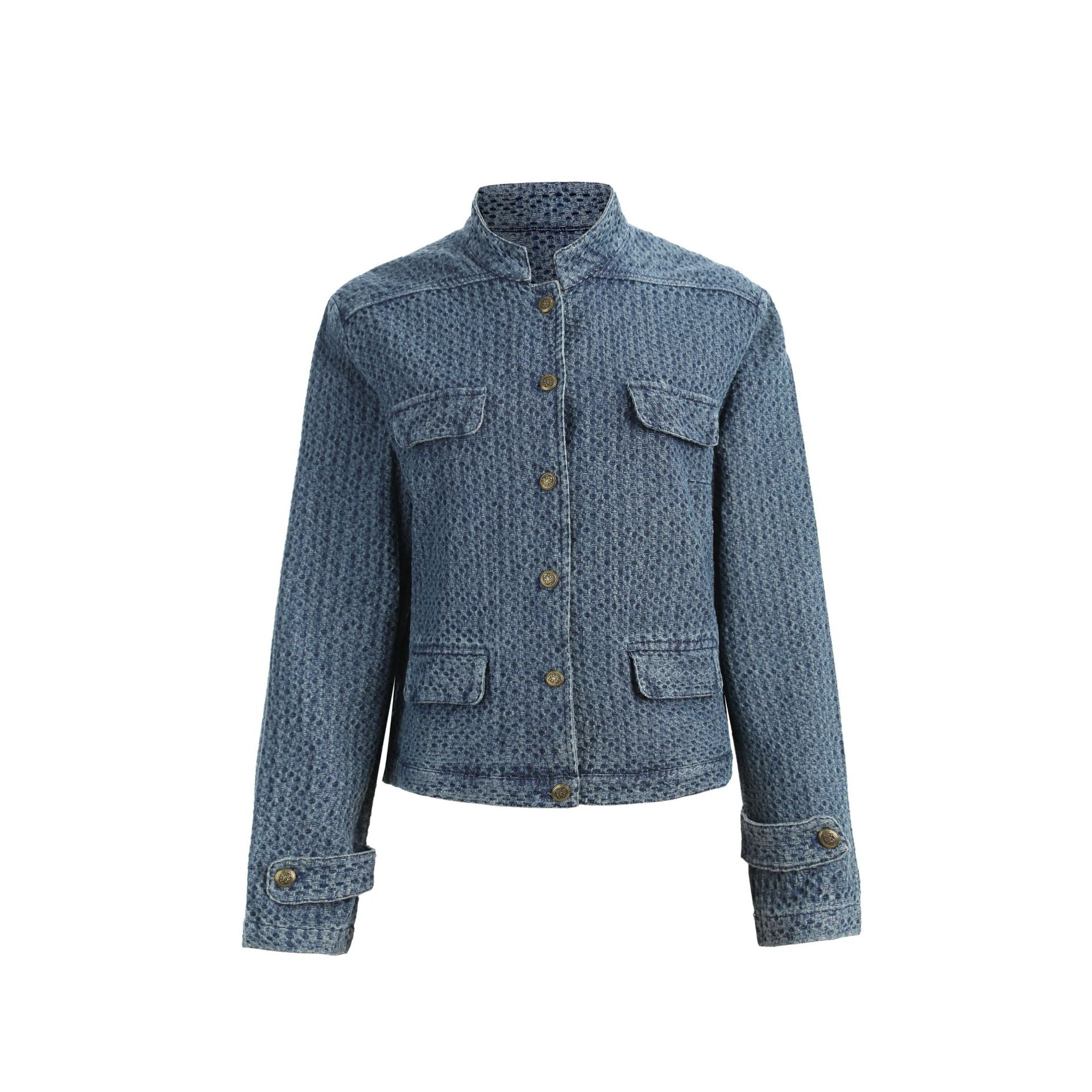 CHANYOOU Retro Short Xiaoxiangfeng Denim Jacket