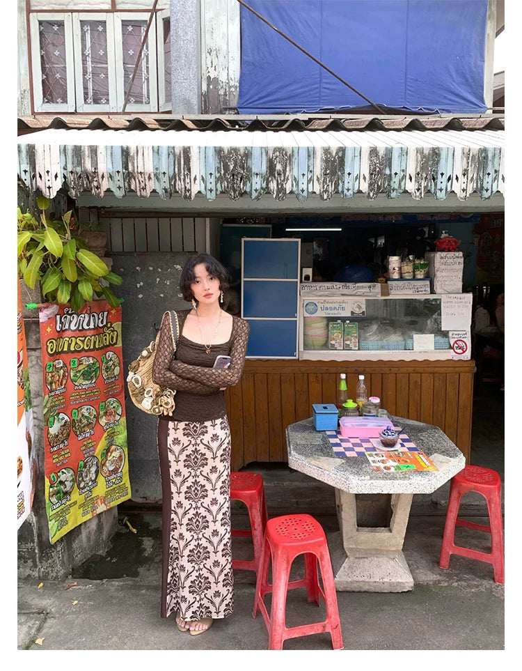 KELIFAN Retro Fishtail Skirt
