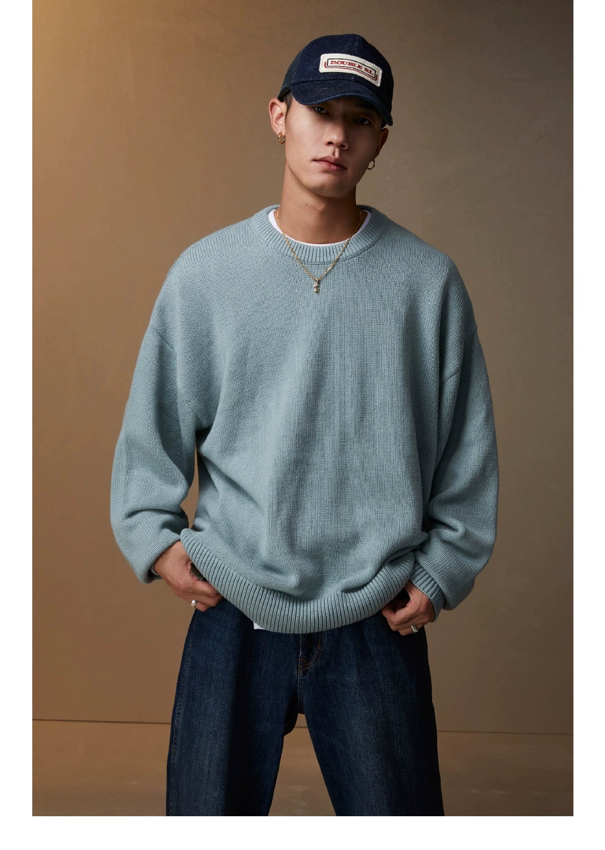 SUPERTOFU Versatile Loose Sweater Knitted Sweater