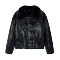 SGWCULT Stitched Silhouette Niche Leather Jacket
