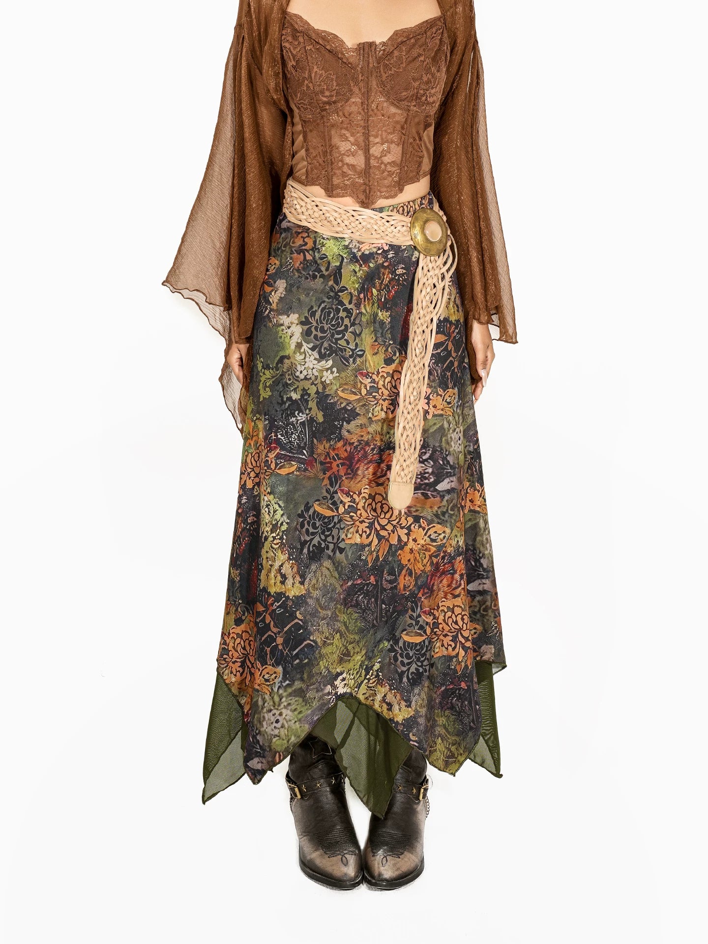 Arielink Irregular Hem Fishtail Skirt