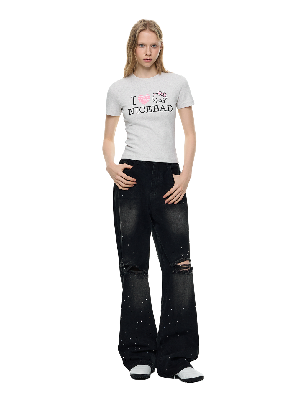 NICEBAD Fair Island KT Cat Slim Versatile Tee