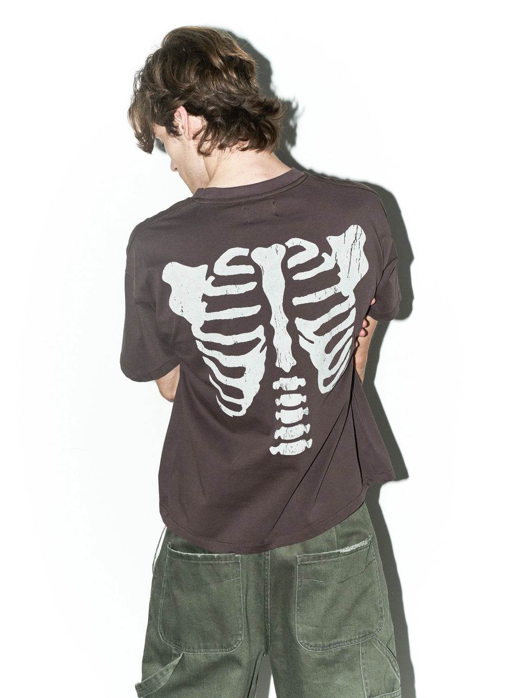 LIBERAFIT Poster Skeleton Print Loose Tee