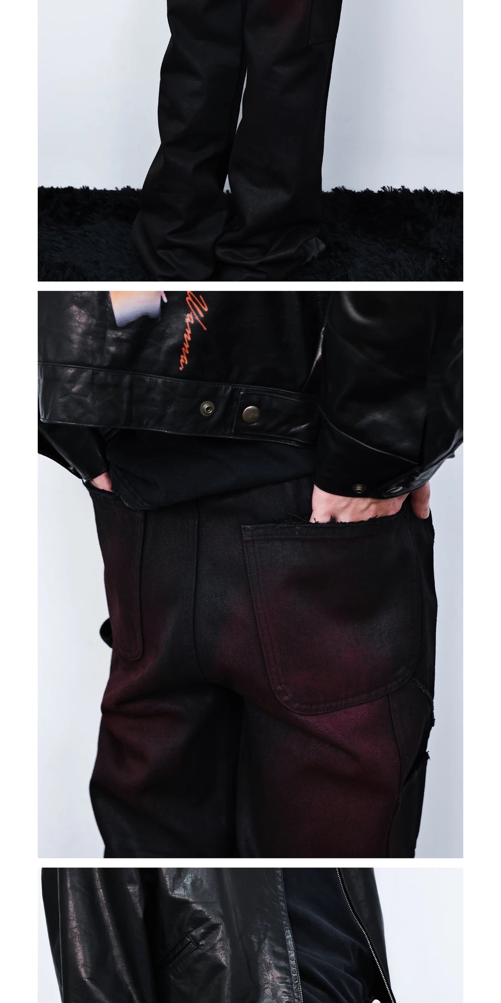 WANNA LAB Vintage Straight Casual Overalls