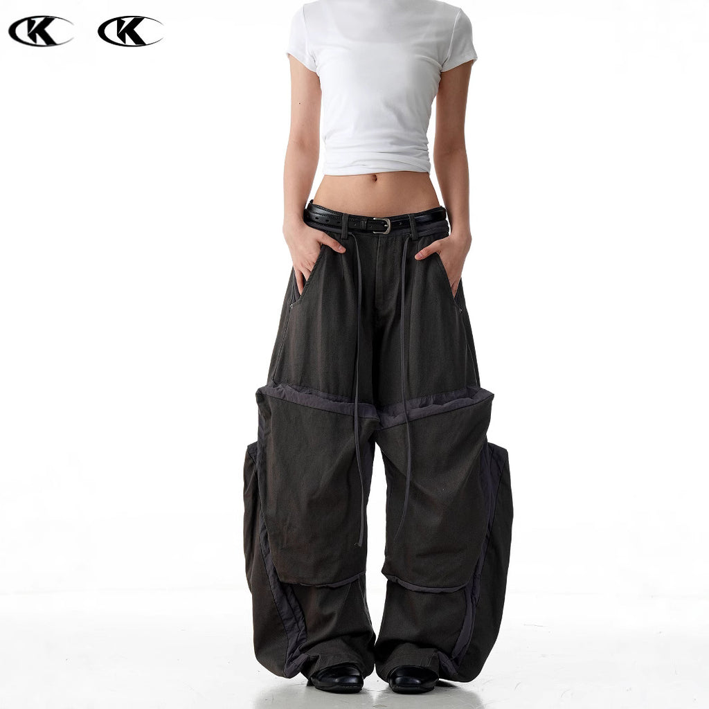 11KN Retro Tooling Wide-leg Loose Scimitar Pants